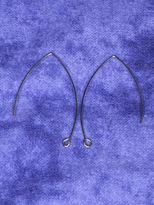 Small SS Marquise ear wires