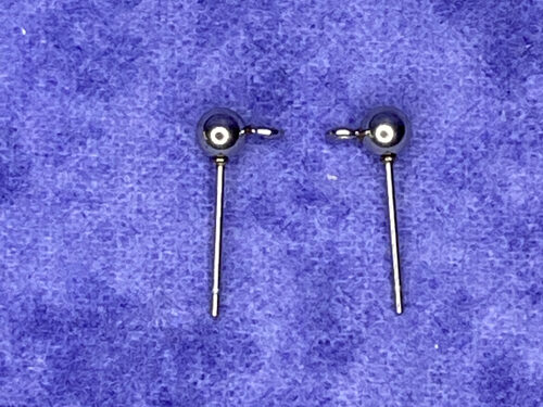 Small SS ball ear posts
