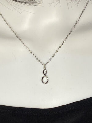 Pre-loved Infinity symbol pendant necklace
