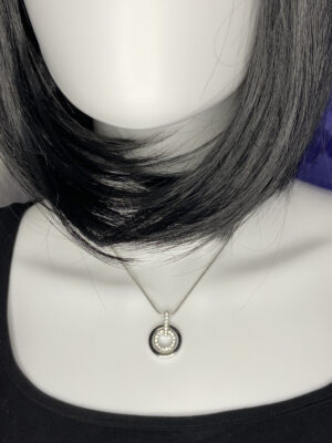 Pre-loved Swarovski rhinestone circle necklace