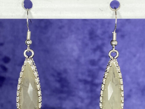 Pre-loved Smokey quartz earrings