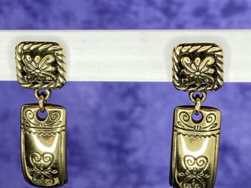 Vintage Brighton "Vanity" post dangle earrings