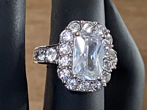 Various vintage NVC size 6 ring silver plated