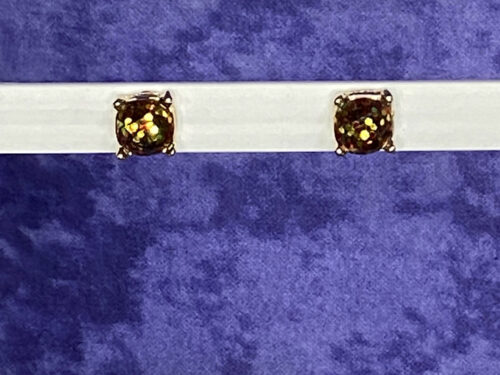 Pre-loved gold tone THEA post earrings