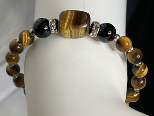 Upcycled Tiger's eye healing bracelet