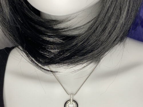 Pre-loved Swarovski rhinestone circle necklace