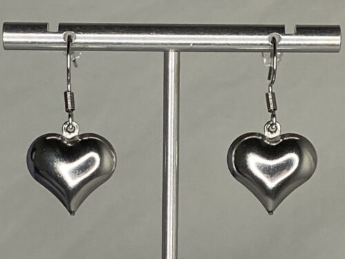 ND puff heart earrings
