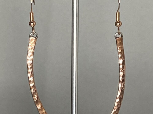 Pre-loved Copper hammered earrings