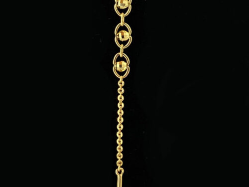 Pre-loved FAC gold plated Y necklace
