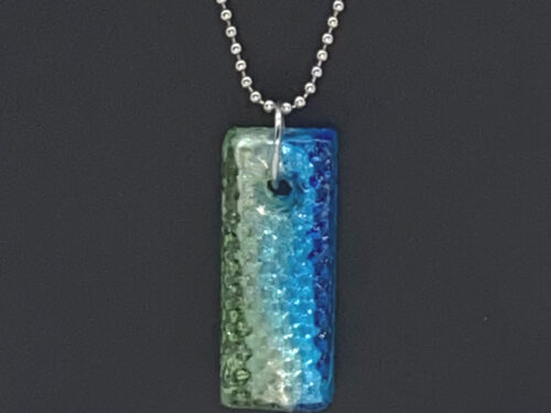 ND Upcycled glass pendant necklace