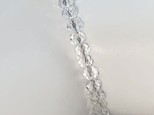 ND Memory wire clear glass bead layering bracelet M/L