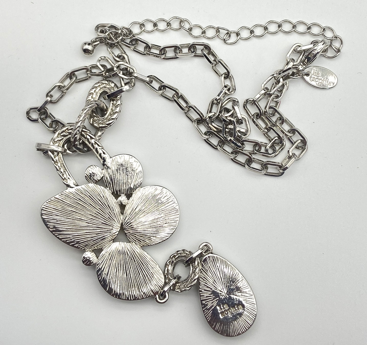 Retired Lia Sophia "Azure" Y-Drop Pendant Necklace - Image 3