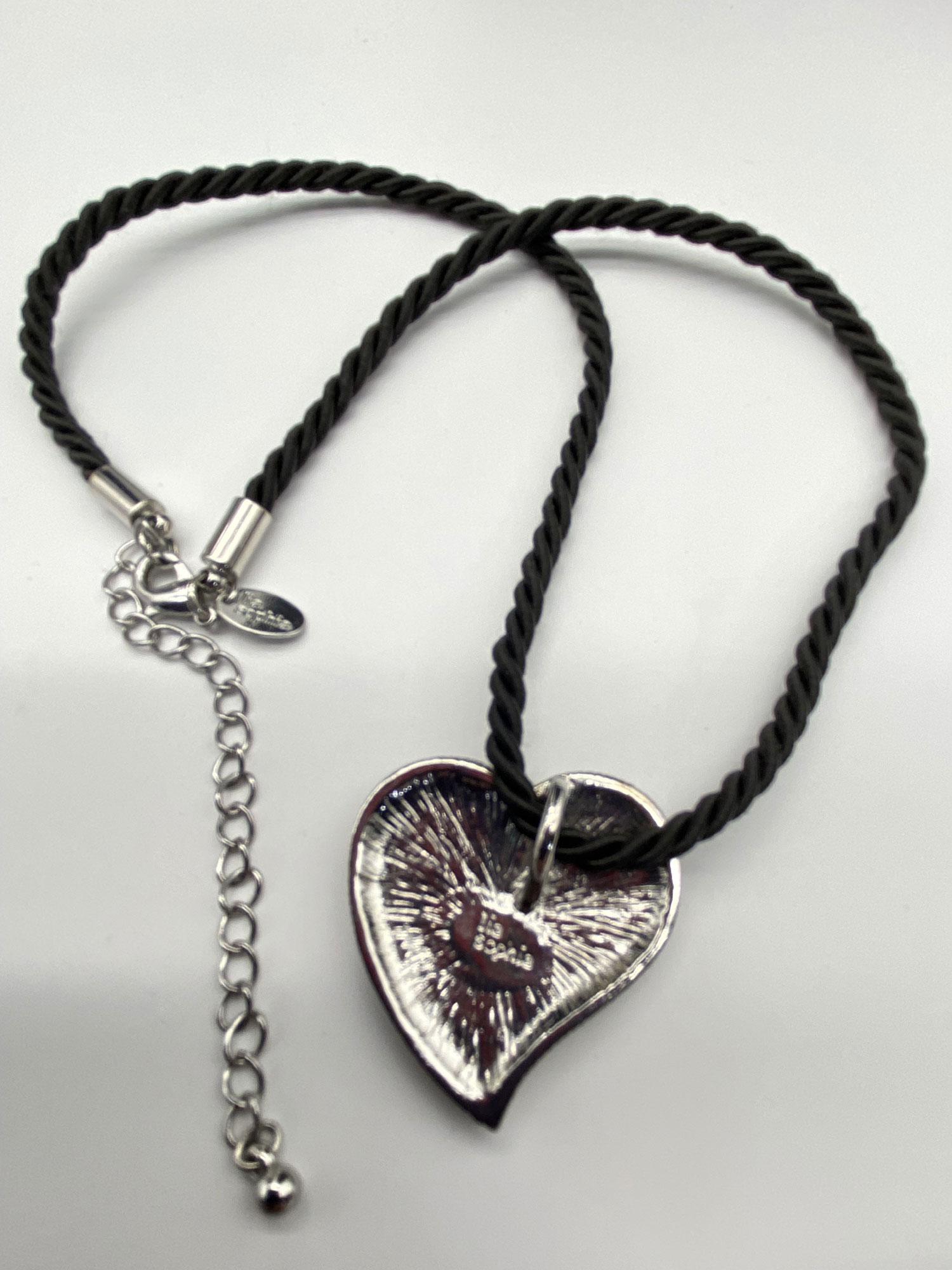Retired Lia Sophia "Burning Love" heart necklace - Image 2
